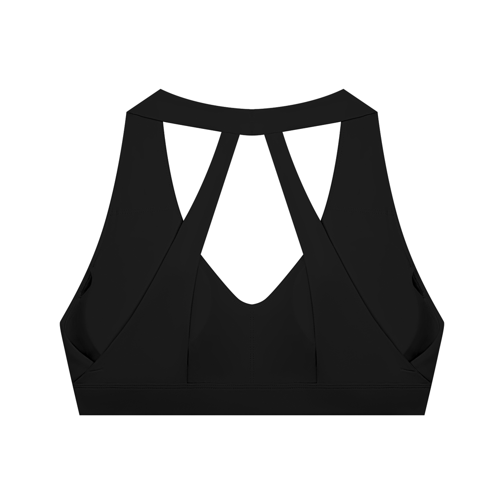 “Priscilla” Halter Cropped Sports Bra (Women’s)