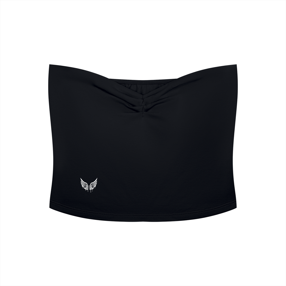 “Aurora” ruched Cropped Tube Top (Women’s)
